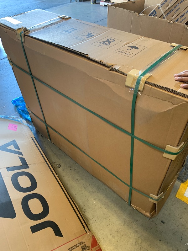 Photo 1 of PIDOSO Full Electric Hospital Bed for Home Use with 5 Functions, Ultra Low Electric Medical Bed with Movable Overbed Table & Mattress, 8.5"-24.8" Adjustable Height, 500 lbs Capacity