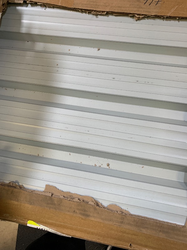 Photo 1 of Slat Wall Paneling Garage Wall Organizer, White Slatwall Panels 2 Pack 4x8 ft Garage Slat Wall Storage Systems, Slat Board PVC Wall Panels Garage Storage Organization Produc