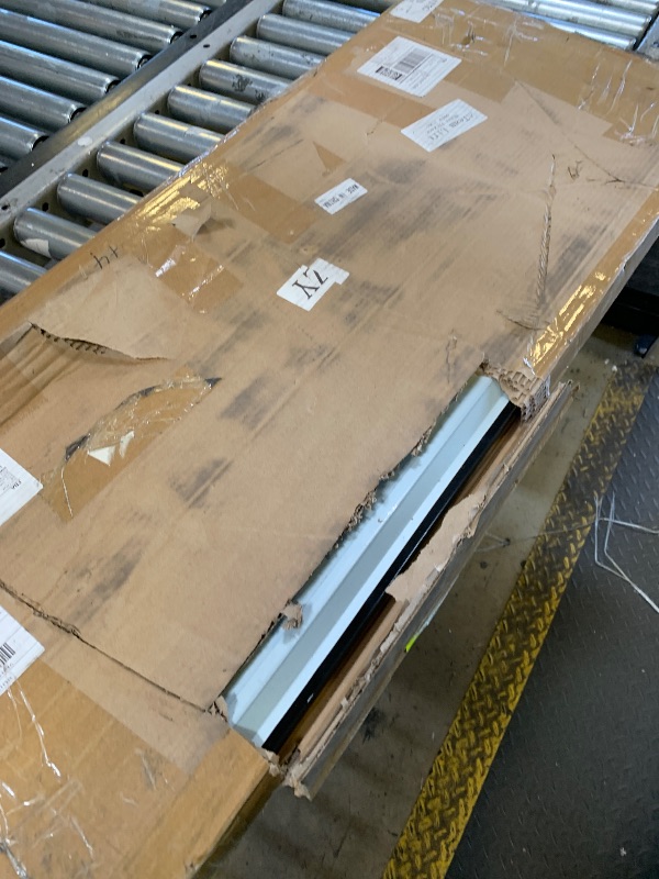 Photo 1 of Slat Wall Paneling Garage Wall Organizer, White Slatwall Panels 2 Pack 4x8 ft Garage Slat Wall Storage Systems, Slat Board PVC Wall Panels Garage Storage Organization Produc