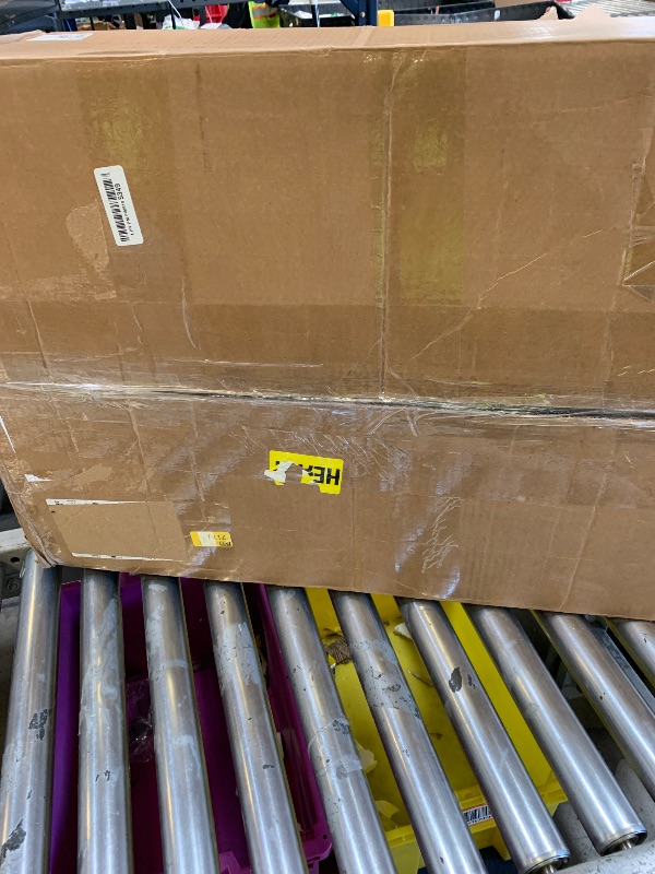 Photo 1 of *USED, DAMAGED** 800 lbs Capacity Aluminum Trailer Ladder Rack,Cargo Box Truck Ladder Rack,Adjustable 6FT to 8.2FT Trailer Roof Ladder Rack with 2 Straps for Universal Enclosed Trailers and Open Trailers