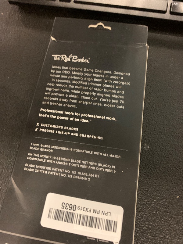 Photo 1 of The Rich Barber Pro Barber Tools Set - Accessories Kit with 1-Minute Blade Modifier & 10-Second Blade Setter - Zero Gap Trimmer Alignment Tool, Blade Sharpener Block - Professional Barber Supplies