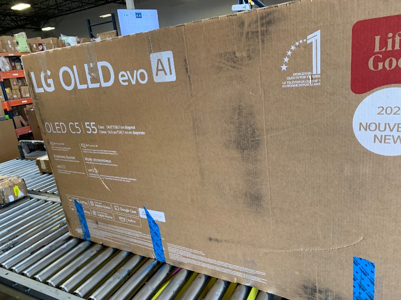 Photo 1 of LG 55-Inch Class OLED evo AI 4K C5 Series Smart TV w/Dolby Atmos, Dolby Vision, HDR10, AI Super Upscaling 4K, Filmmaker Mode, Wow Orchestra, Alexa Built-in (OLED55C5PUA, 2025)
