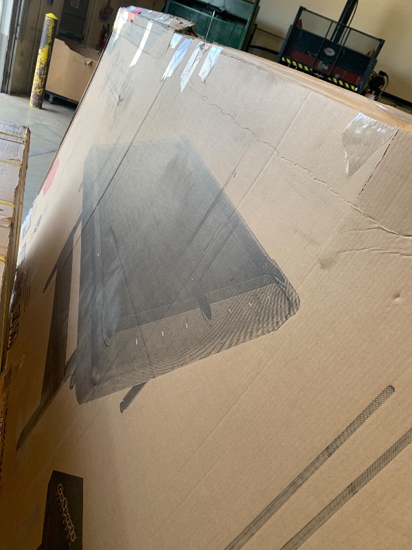 Photo 1 of GoSports Full Size 8 ft x 4.2 ft Billiards Game Table - Foldable Design, Includes Full Set of Pool Balls, 2 Cue Sticks, Chalk, and Felt Brush - Blue