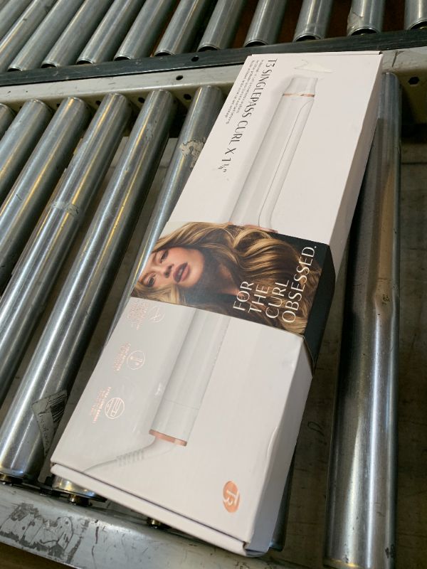 Photo 1 of T3 SinglePass Curl X Extra-Long Barrel Curling Iron with 9 Heat Settings and Ceramic Barrel for Fast Styling and Lasting Results on All Hair Types