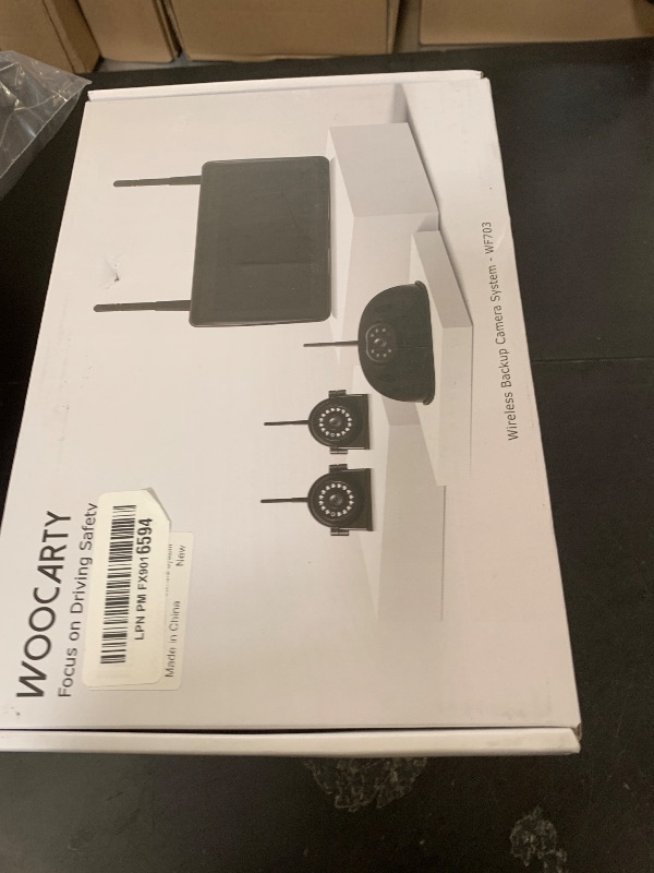 Photo 1 of WOOCARTY 3-Camera Wireless RV Backup System, 7" 1080P Touch Screen with 1 Rear Camera for Furrion Pre-Wired Plug and 2 Side Cameras, IP69 Waterproof, IR Night Vision Camera for RV Trailer, WF703