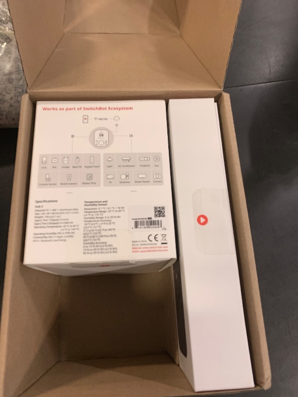Photo 1 of SwitchBot Universal Remote Control with Hub 3, Multi-use Smart Remote with Customize App, Control 25 IR/Bluetooth Devices and 10 Scenes, Compatible with TV/AC/SwitchBot BLE Devices