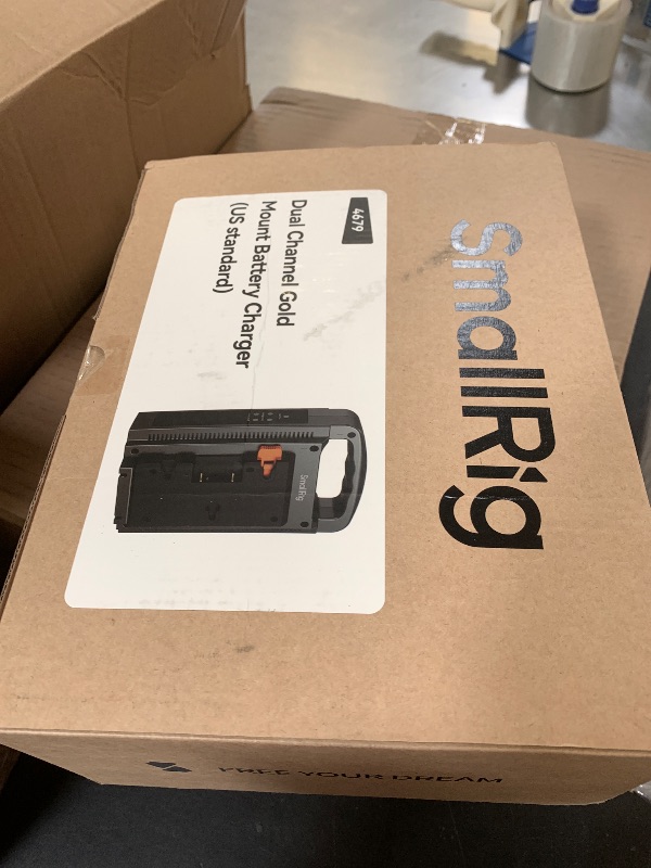 Photo 1 of SmallRig Gold Mount Battery Charger, Dual Channel, Fits for SmallRig Gold Mount Battery 4678, with Indicator Lights - 4679