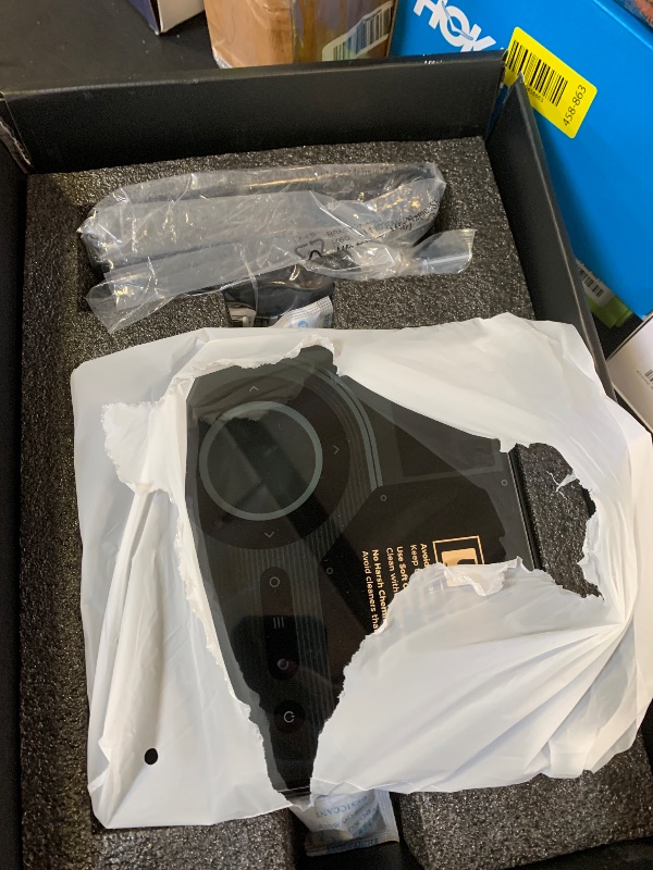 Photo 1 of NexiGo Nova Mini, Portable Laser Projector, Google TV w/Netflix, 1080p FHD, 1200 Lumens, 15000:1 Contrast w/SAE, 3D, Auto Setup, 150" Display, 8W Dolby Audio, Portable for Home & Outdoor (Renewed)