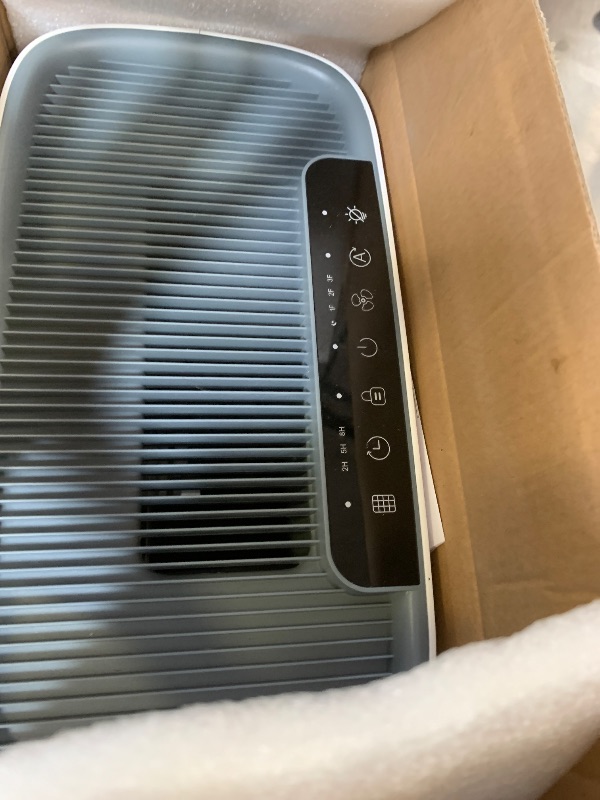 Photo 1 of Air Purifiers for Home Large Room, Cover Up to 2400 Ft² with True HEPA Filter, Smart Mode, PM2.5 Air Quality Display, 22dB Sleep Mode, Aromatherapy with 2X-Purification & 360°Air Outlet, HAP603