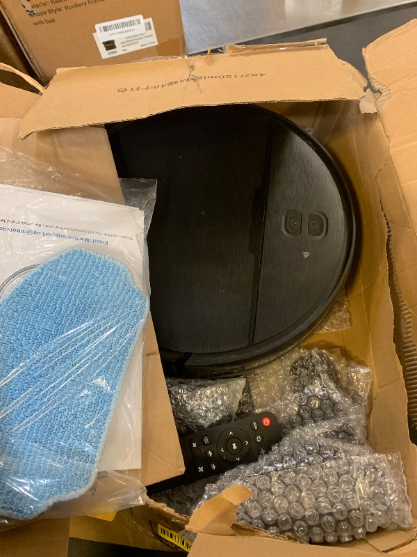 Photo 1 of Robot Vacuum and Mop Combo, 2-in-1 Robot Vacuum Cleaner, 2.87'' Slim Design, Wi-Fi/App/Voice Control, 3D Obstacle Avoidance & Self-Charging Robotic Vacuum for Hard Floors, Carpets, Pet Hair