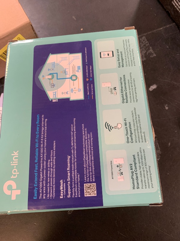 Photo 1 of TP-Link Powerline Wi-Fi 6 Extender TL-WPA7817 KIT - Includes AV1000 Powerline Ethernet Network Adapter & AX1500 Dual-Band Wi-Fi Extender, Gigabit Port, EasyMesh,Plug, Pair, & Play, Free Expert Support