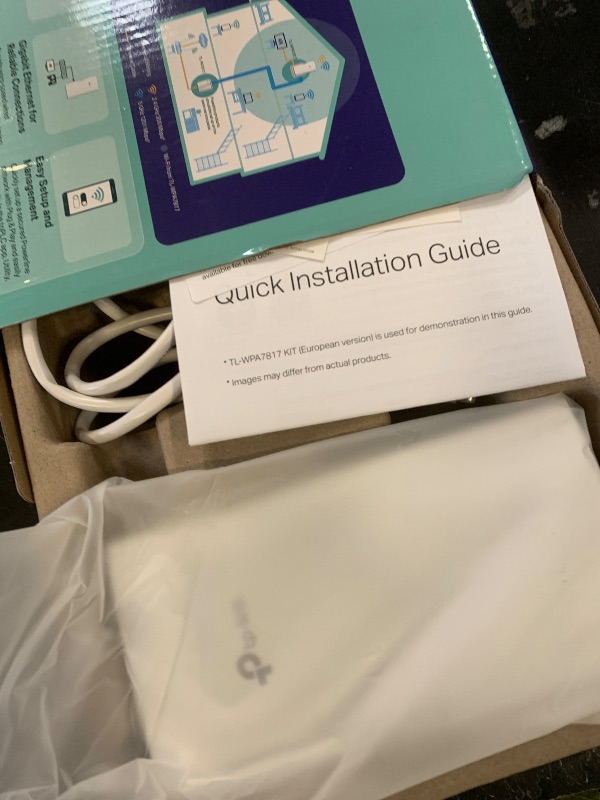 Photo 1 of TP-Link Powerline Wi-Fi 6 Extender TL-WPA7817 KIT - Includes AV1000 Powerline Ethernet Network Adapter & AX1500 Dual-Band Wi-Fi Extender, Gigabit Port, EasyMesh,Plug, Pair, & Play, Free Expert Support