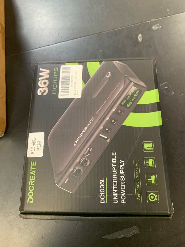 Photo 1 of Mini UPS 36W DC Uninterruptible Power Supply, UPS Battery Backup Power Supply for Router/Modem/Security Camera, for 5V/9V/12V Multi-Voltage Output, Without Battery