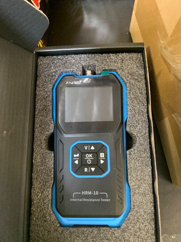 Photo 1 of FNIRSI HRM-10 Voltage Internal Resistance Battery Tester, Milliohmmeter 100V 200?, Car Battery Tester, Battery Checker Tester for All Types of Batteries, AAA AA Battery, Household Battery Analyzer