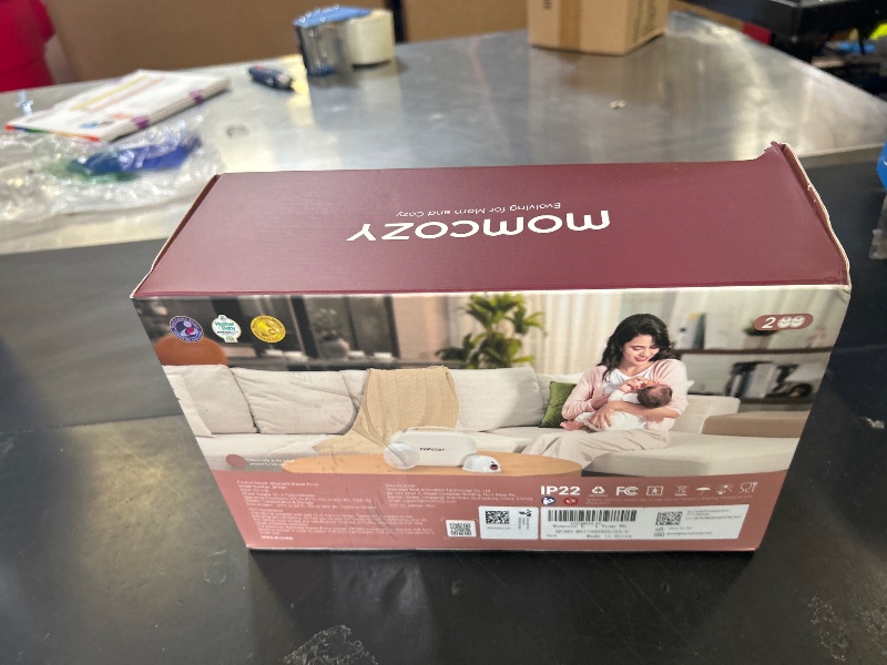 Photo 1 of Momcozy M5 Smart APP Controlled Wearable Breast Pump, Hands-Free Wireless Electric Pump, 3 Modes 9 Suction Levels, BPA-Free, Portable Lightweight, 24mm Flange, 2-Pack Cozy Red