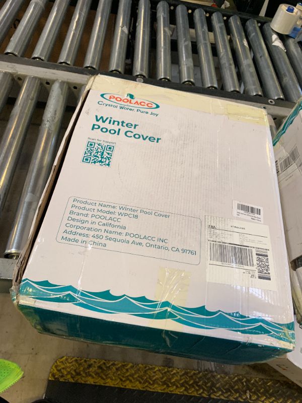 Photo 1 of POOLACC Pool Covers for Above Ground Pools - 18 ft Round Winter Pool Cover, Extra Durable Cold- and UV-Resistant Heavy-Duty Swimming Pool Cover for Winterizing
