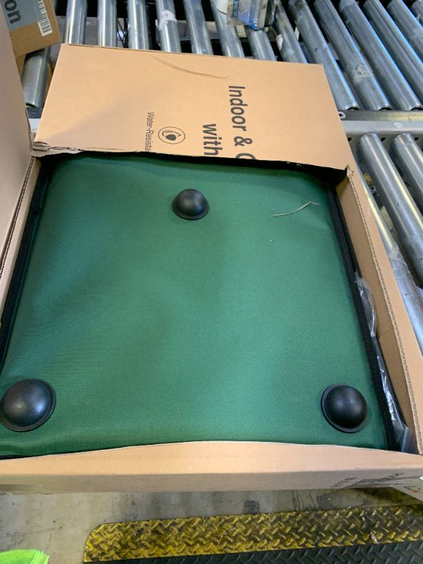 Photo 1 of Outdoor Heated Cat House in Winter,Extremely Insulated & Weatherproof,Elevated Feral Cat Shelter with Waterproof Eaves & Escape Door for Outside Stray Barn Cat (Dark Green, XL)