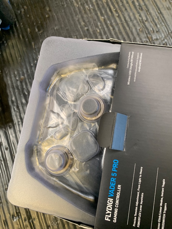 Photo 1 of FLYDIGI Vader 5 Pro PC Controller, FORCEFLEX Joysticks, 3ms Ultra-Low Latency, FORCESWITCH Triggers, 8 Extra Buttons, Triggers & Grips Vibration, 1000mAh Battery, PC/NS/Android/TV