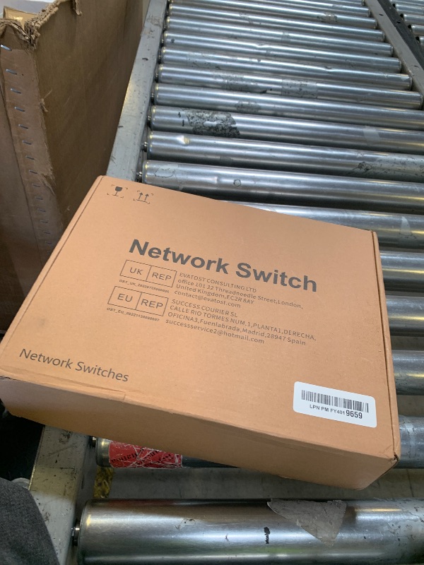 Photo 1 of PoE Switch, 16 Port Managed POE+ Ethernet Switch(16 POE+ Ports+2 Gigabit Uplink,1 x 1.25G SFP), 240W Built-in Power, Support VLAN, QoS, Fanless Metal, Plug & Play(Wall Mount/Rack Mount)