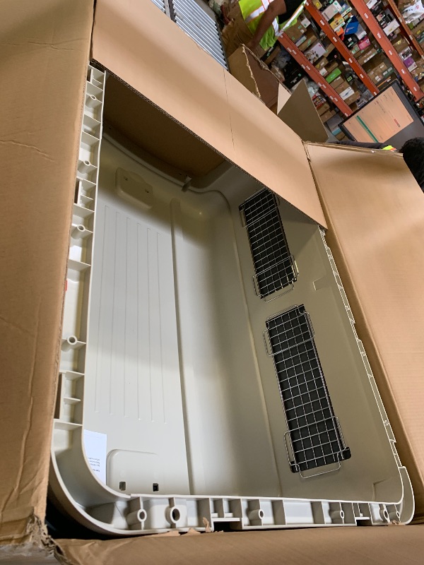 Photo 1 of SportPet Designs Plastic Kennels Rolling Plastic Airline Approved Wire Door Travel Dog Crate