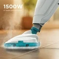 Photo 1 of ***MISSING PARTS***BLACK+DECKER 2-in-1 Steam Mop and Handheld Steam Cleaner, 1500W Electric Floor Steamer with 180° Swivel Steering, Fast 30s Heat-up, Compact Foldable