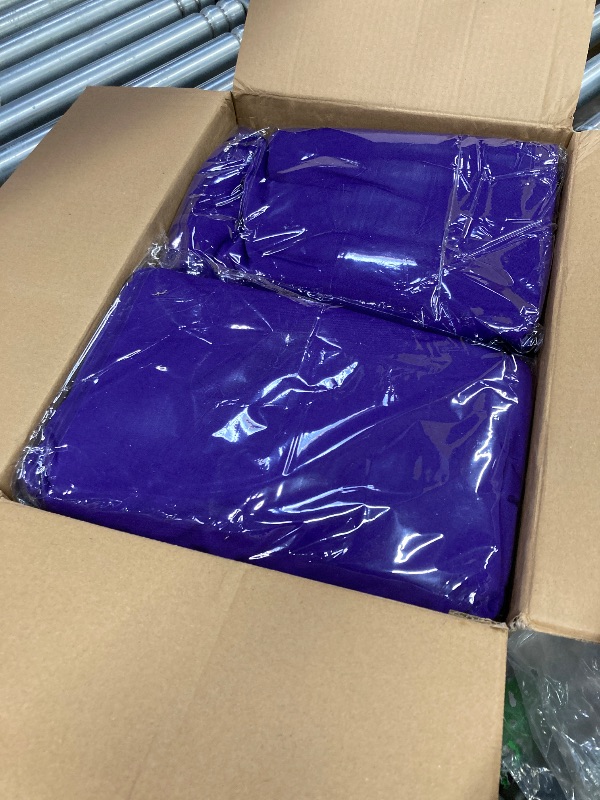 Photo 1 of Enjoyidea Spandex Table Cloths for 8 Foot Rectangle Tables-6 Pack Fitted Stretch Dark Purple Table Covers-Folding Tablecloths for Party, Vendor Booth Display, Banquet Buffet Event, Craft Trade Show