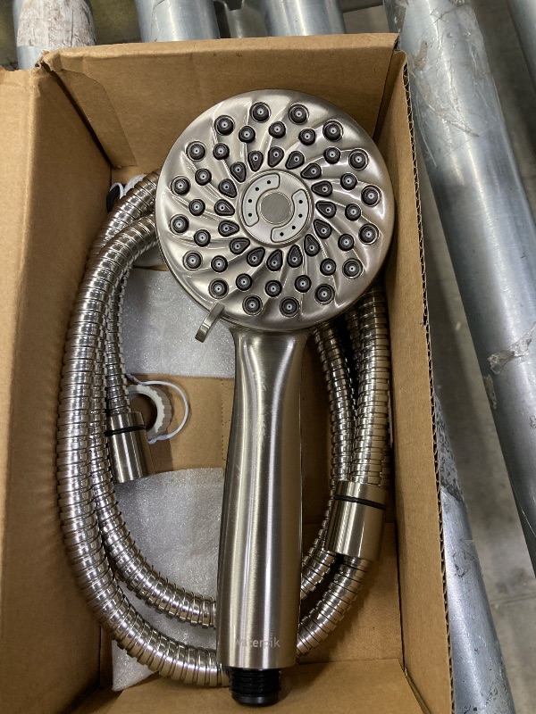 Photo 1 of **PARTS ONLY***Waterpik High Pressure Hand Held Shower Head With Hose, PowerPulse Massage 7-Mode, Brushed Nickel XPB-769ME