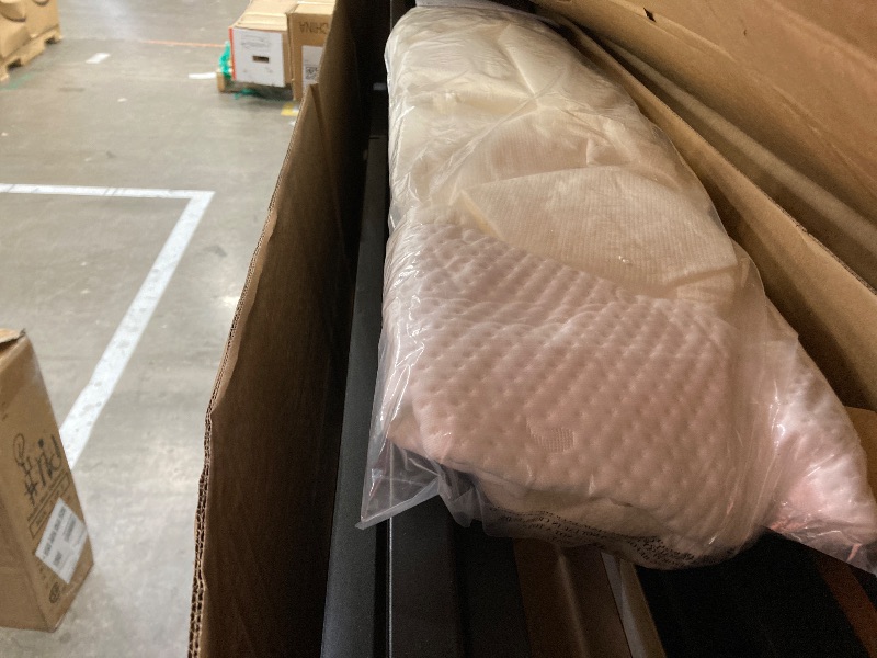 Photo 1 of Amazon Basics Smart Box Spring Bed Base, 9-Inch Height Mattress Foundation, Tool-Free Easy Assembly, Queen, 79"L x 59.5"W x 9"H, White