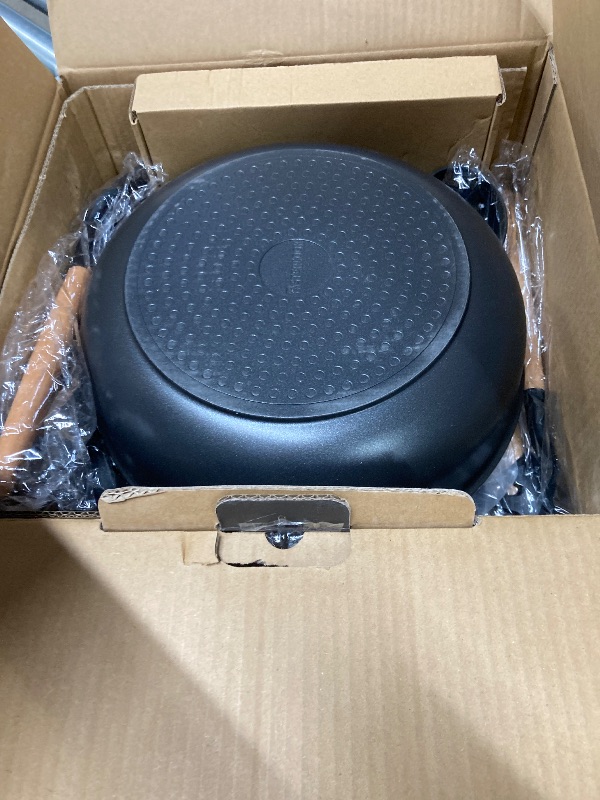 Photo 1 of **used**Astercook Non Stick Pots and Pans Set, Healthy Non-Toxic Titanium Induction Kitchen Cookware Sets for Cooking with Frying Pans, PFAS/PTFE/PFOA & PFOS Free, Black, 19 Pcs