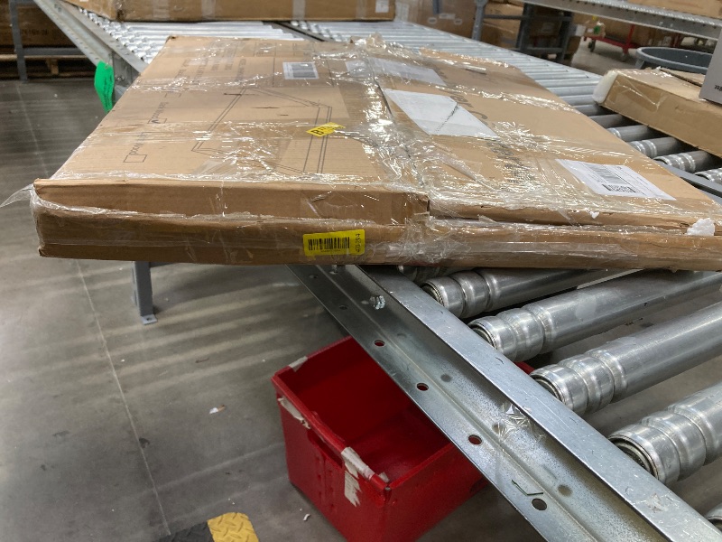 Photo 1 of ***HARDWARE IS MISSING***Washer Dryer Countertop Single, 27.17" L x 27.56" W x 2.76" H Wood LaundryCountertop, Washer and Dryer Topper with Anti-Slip Pads & Edge Rails for Laundry Room Organization and Storage(Dark Wood)***HARDWARE IS MISSING***