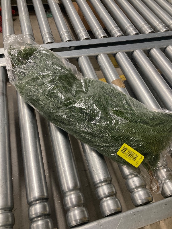 Photo 1 of 2 Pcs 30" Extra Length Artificial Christmas Teardrop Swag, Faux Pine Needles Teardrop Door Swag, Christmas Norfolk Greenery Teardrop Wreath for Xmas Door Table Mantle Fireplace Indoor Outdoor Decor