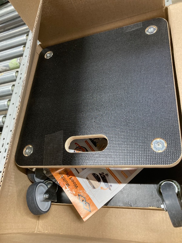 Photo 1 of (2 Pack) Heavy Duty 551LB Square Moving Dolly - 3" TPR Wheels, Sturdy Plywood Base, No Assembly - for Appliances, Boxes, Garage & Retail Use