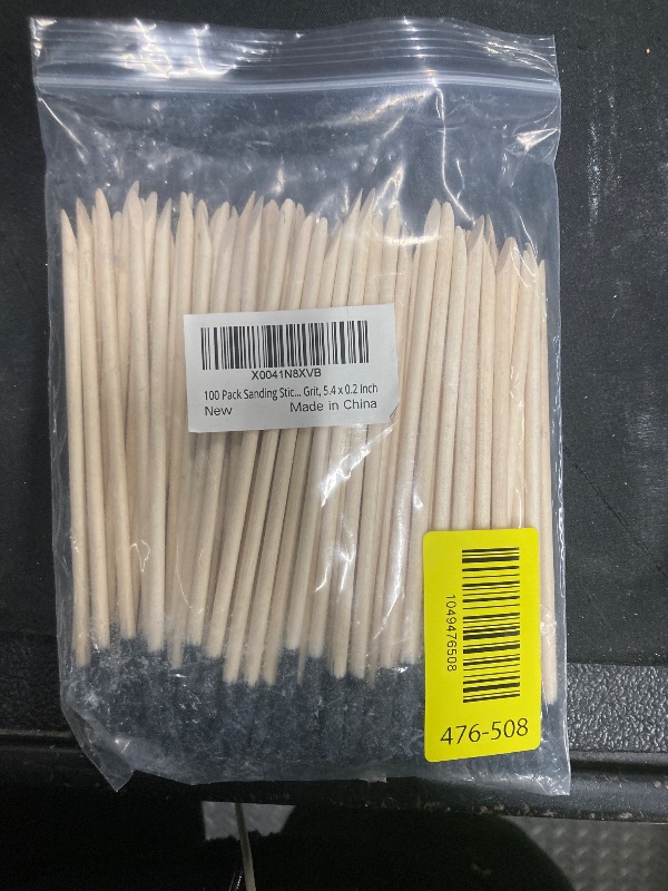 Photo 1 of 100 Pack Sanding Sticks, Matchsticks Sanding Sticks for Plastic Models, Fine Detailing Sanding Tools for Tight Spaces Wood, 280 Grit, 5.4 x 0.2 Inch