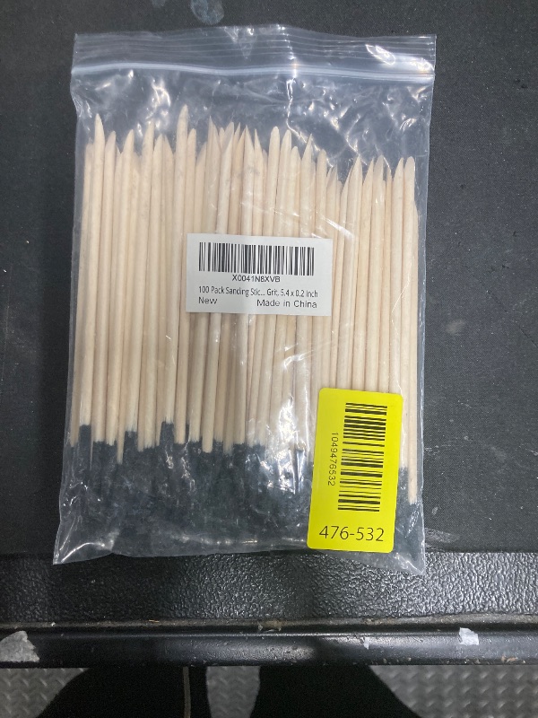 Photo 1 of 100 Pack Sanding Sticks, Matchsticks Sanding Sticks for Plastic Models, Fine Detailing Sanding Tools for Tight Spaces Wood, 280 Grit, 5.4 x 0.2 Inch