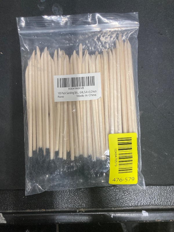Photo 1 of 100 Pack Sanding Sticks, Matchsticks Sanding Sticks for Plastic Models, Fine Detailing Sanding Tools for Tight Spaces Wood, 280 Grit, 5.4 x 0.2 Inch