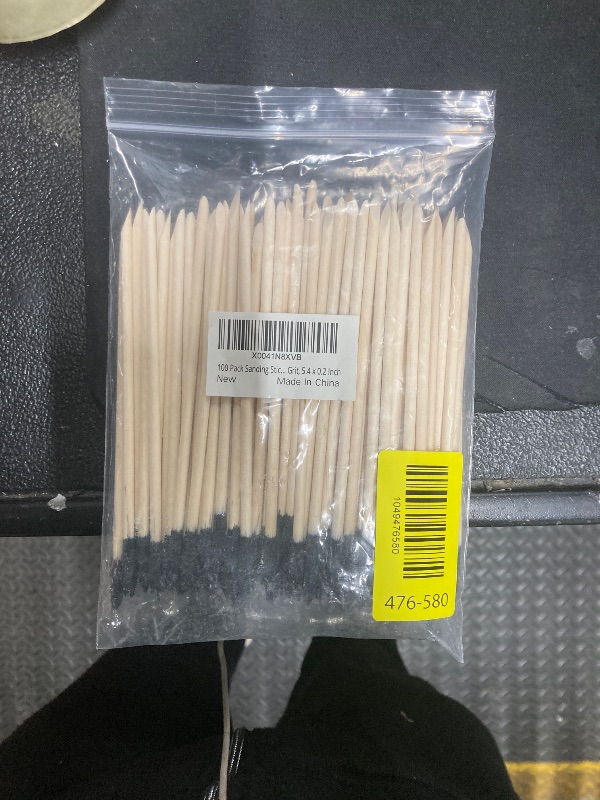 Photo 1 of 100 Pack Sanding Sticks, Matchsticks Sanding Sticks for Plastic Models, Fine Detailing Sanding Tools for Tight Spaces Wood, 280 Grit, 5.4 x 0.2 Inch