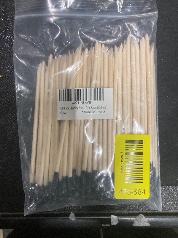 Photo 1 of 100 Pack Sanding Sticks, Matchsticks Sanding Sticks for Plastic Models, Fine Detailing Sanding Tools for Tight Spaces Wood, 280 Grit, 5.4 x 0.2 Inch