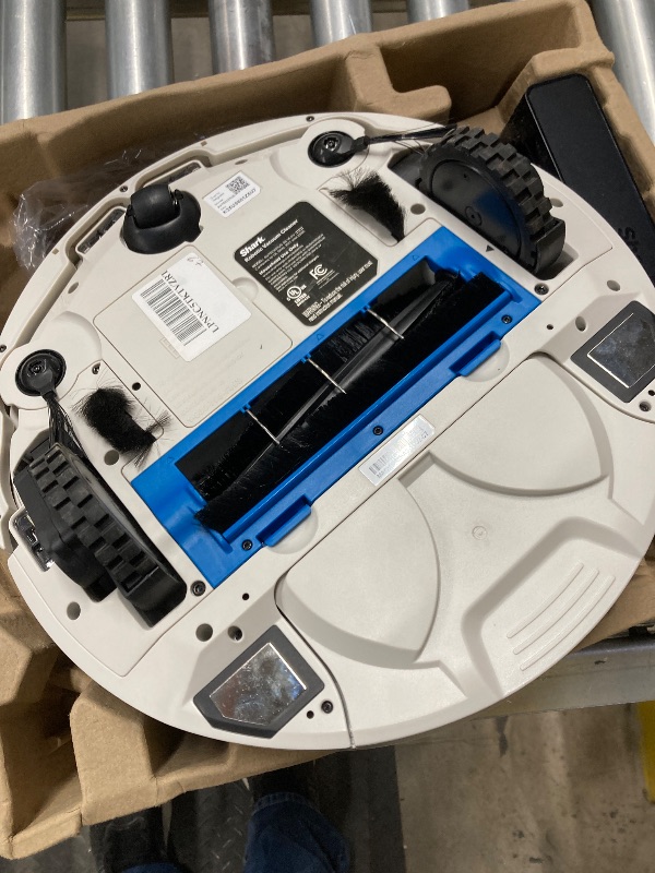 Photo 1 of **PARTS ONLY***Shark AV752 ION Robot Vacuum, Tri-Brush System, Wifi Connected, 120 Min Runtime, Works with Alexa, Multi Surface Cleaning, White