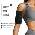 Photo 1 of 2 Pcs Upper Arm Compression Sleeve Polyester Fiber Arm Support Sleeve Adjustable Strap Arm Brace
