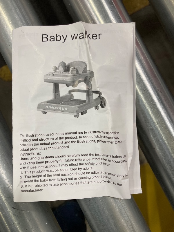 Photo 1 of ***SELLING AS PARTS ONLY -MISSING PIECES *** WonderStone 6 in 1 Baby Walker, Height-Adjustable Push Walker with Music & Light Toys, Baby Bouncer, Baby Activity Center for Boy Girl 6-18 Months (Pink)