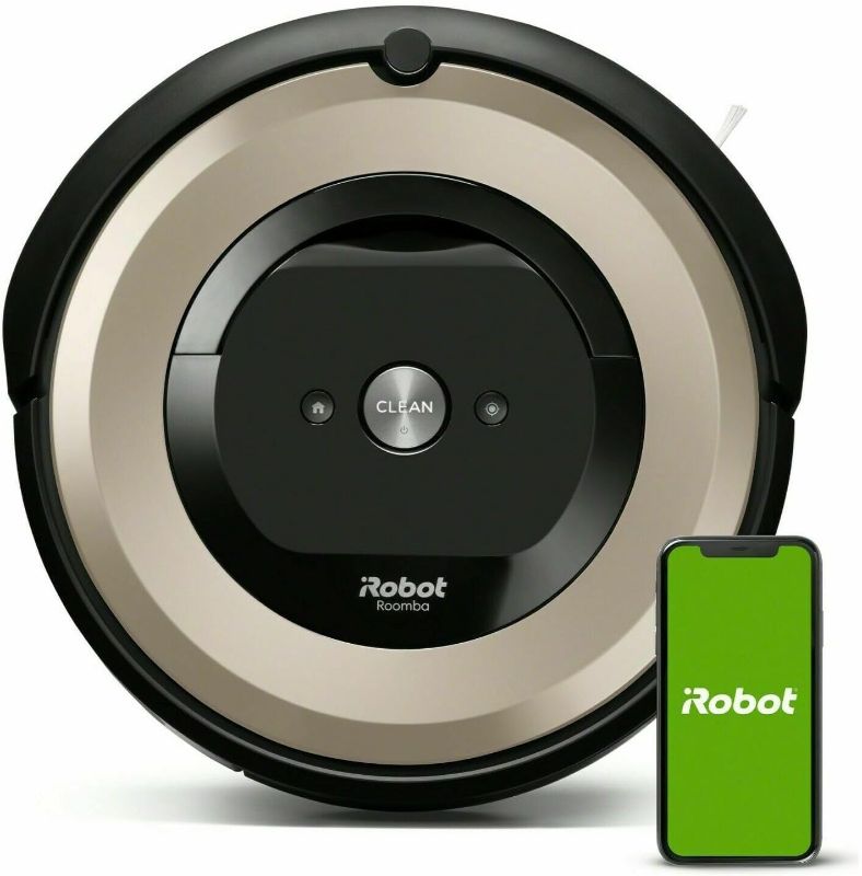 View 1 of **CHARGER AND UNIT ONLY/NOT IN ORIGINAL BOX***iRobot Roomba E6 (6199) Robot Vacuum - Wi-Fi Connected, Compatible with Alexa, Ideal for Pet Hair, Carpets, Hard, Self-Charging Robotic Vacuum, Sand Dust