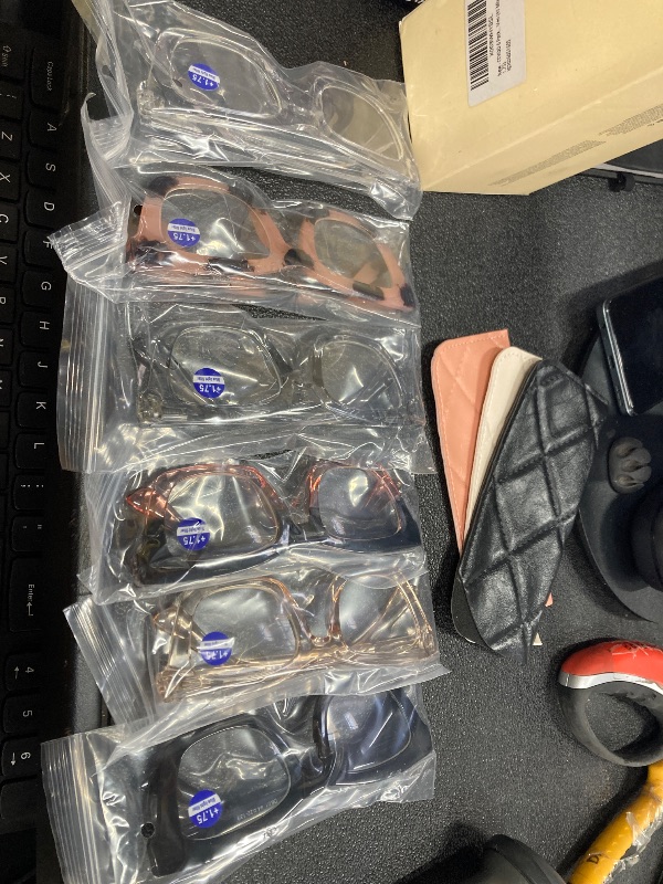 Photo 1 of ***ONLY 6 GLASSES & 3 CASES INCLUDED***CCVOO 1.75 Oprah Style Reading Glasses for Women, Stylish Eyeglasses, Blue Light Readers for Women, Cheaters***ONLY 6 GLASSES & 3 CASES INCLUDED**1.75***
