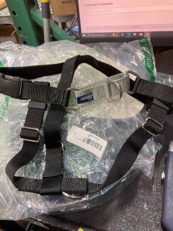 Photo 1 of 2 Hounds Design Freedom No Pull Dog Harness, Adjustable Harness and Leash Set, Easy Walking & Comfortable Control, Fits Small, Medium & Large Dogs, Solid Colors, Made in USA, 1" LG, Black