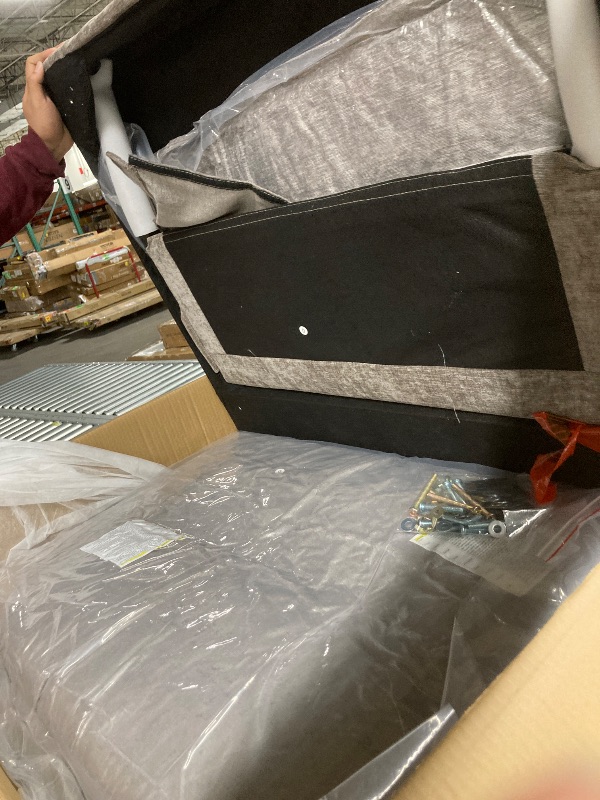 Photo 1 of ***This is a Partial Set*** Sectional Sofa 3-seat L-shaped Sofa with reversible toffee chair Movable Footrest Sofa,Gray