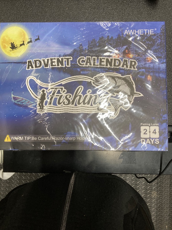 Photo 1 of AWHETIE Fishing Advent Calendar 2025,24 Days Christmas Countdown,Fishing Lure Advent Calendar 2025 Men,Fishing Lures Set for Fisher Men Adult Teens Surprise