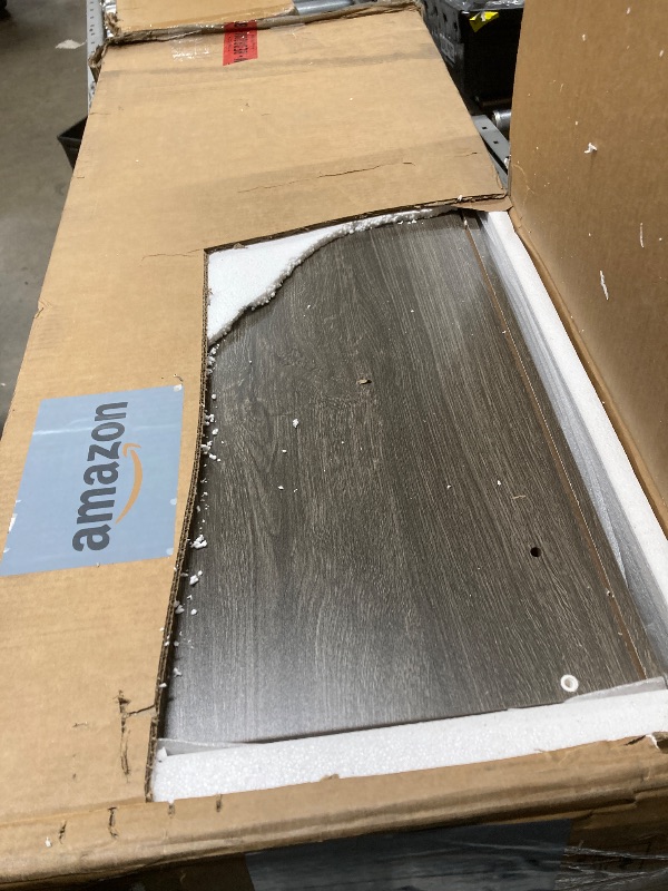 Photo 1 of Tribesigns 63" L Shaped Executive Desk with Lateral File Cabinet, Doors with Locks, Desk with Shelf (Gray and Black)