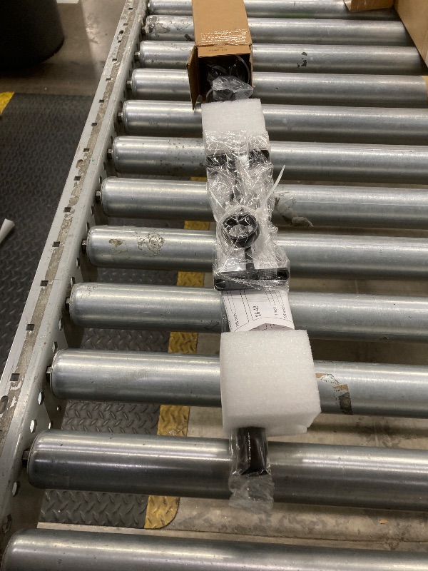 Photo 1 of 1" Rust-Resistant Curtain Rod,Black Curtain Rods for Windows 28" to 48", End Indoor/Outdoor Single Curtain Rod