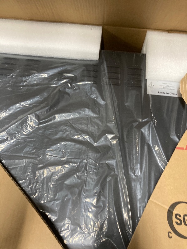 Photo 2 of Valuxhome Electric Fireplace, 36 Inches Fireplace Insert with Overheating Protection, Fire Crackling Sound, Remote Control, 750/1500W, Black