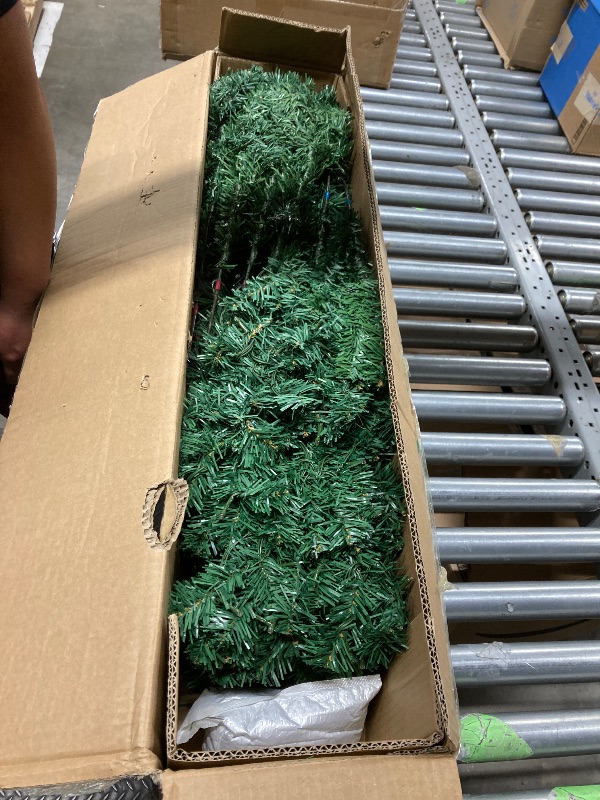 Photo 1 of 6 Ft. Pre- Artificial Christmas Tree with 350 LED Lights