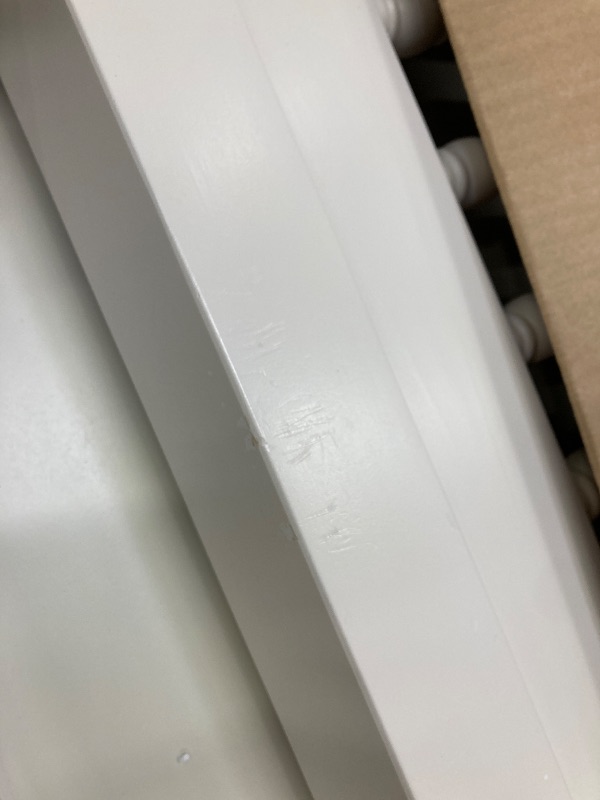 Photo 1 of **MISSING HARDWARE/DAMAGE LEG-SEE PIC***évolur Aurora 5-in-1 Convertible Full-Size Baby Crib in Ivory Lace, GreenGuard Gold & JPMA, 3 Mattress HeightsRibbon Bow Scrollwork & Queen Anne Feet, Converts to Toddler, Day & Full-Size Bed